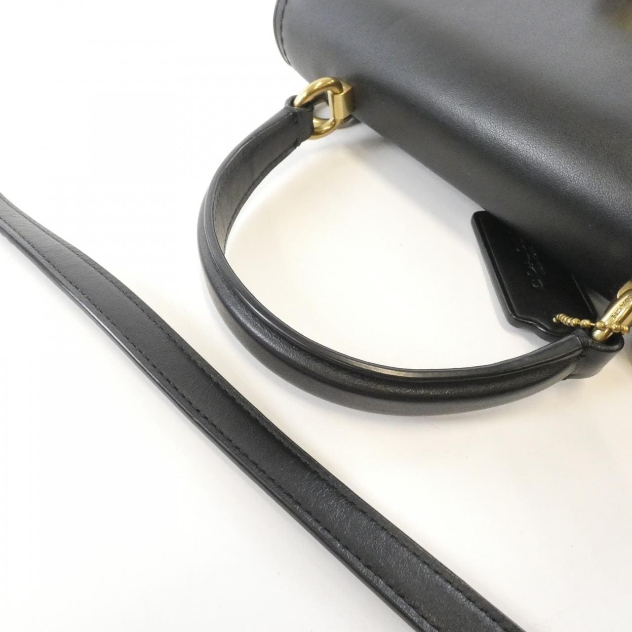 COACH 52664 Bag Leather 黑色 皮革 - 縮圖 5