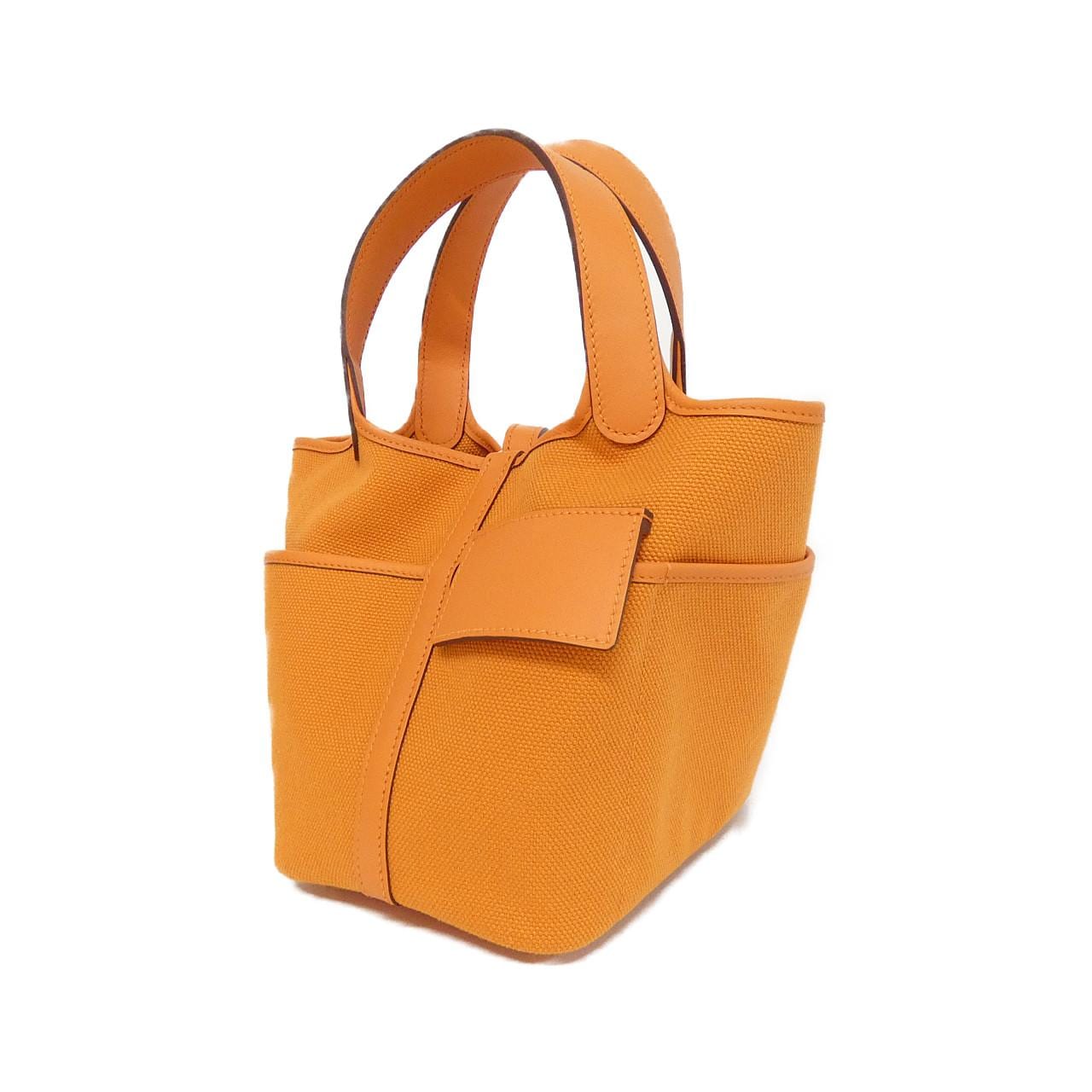 HERMES HERMÈS Picotin 083189CC Bag Swift Orange Swift Leather - Thumbnail 2