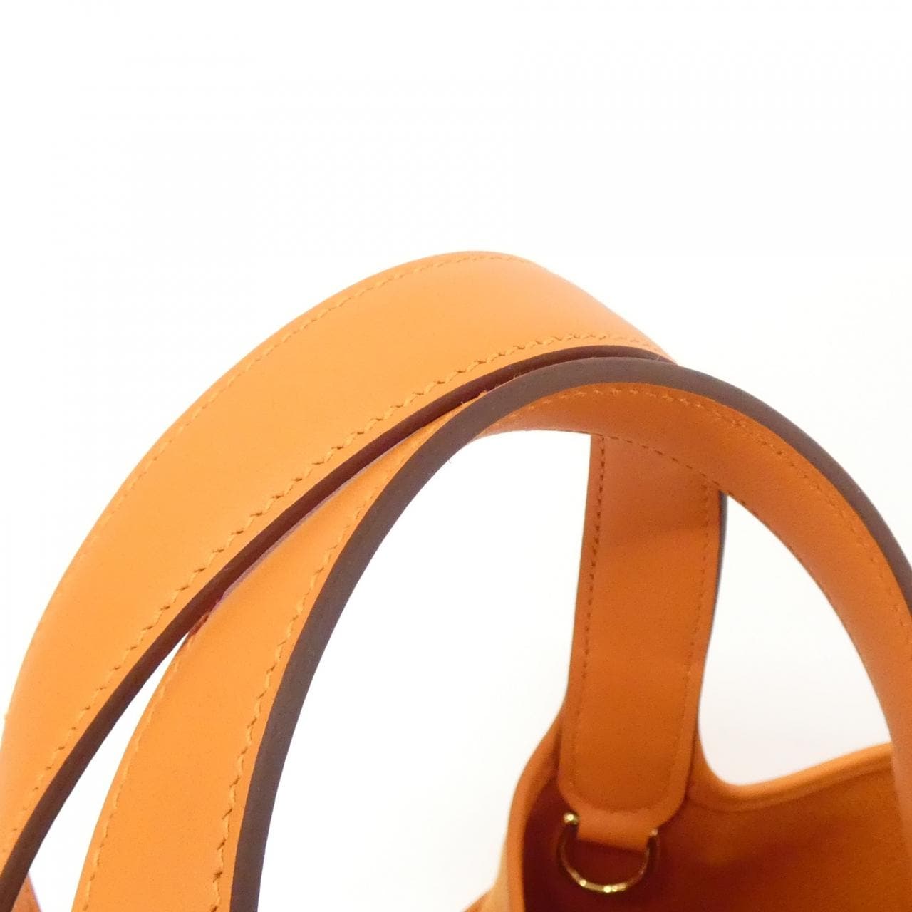 HERMES HERMÈS Picotin 083189CC Bag Swift Orange Swift Leather - Thumbnail 5