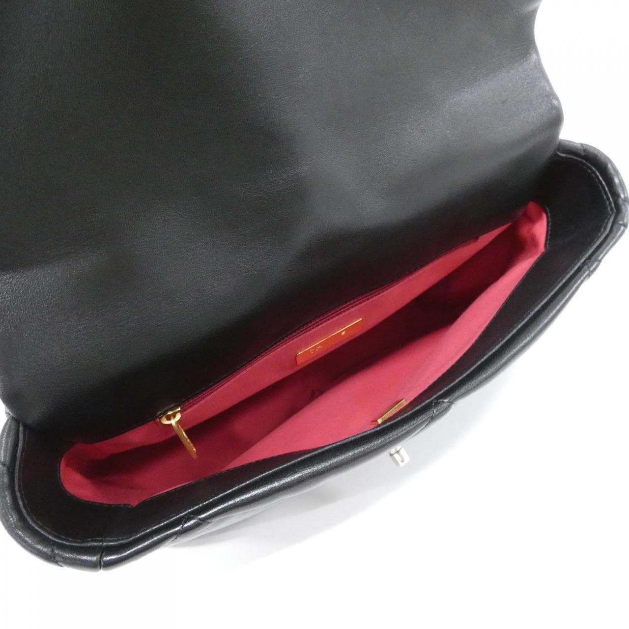CHANEL Chanel 19 AS1161 Shoulder Bag Lambskin 黑色 羊皮 中古品A - 縮圖 8