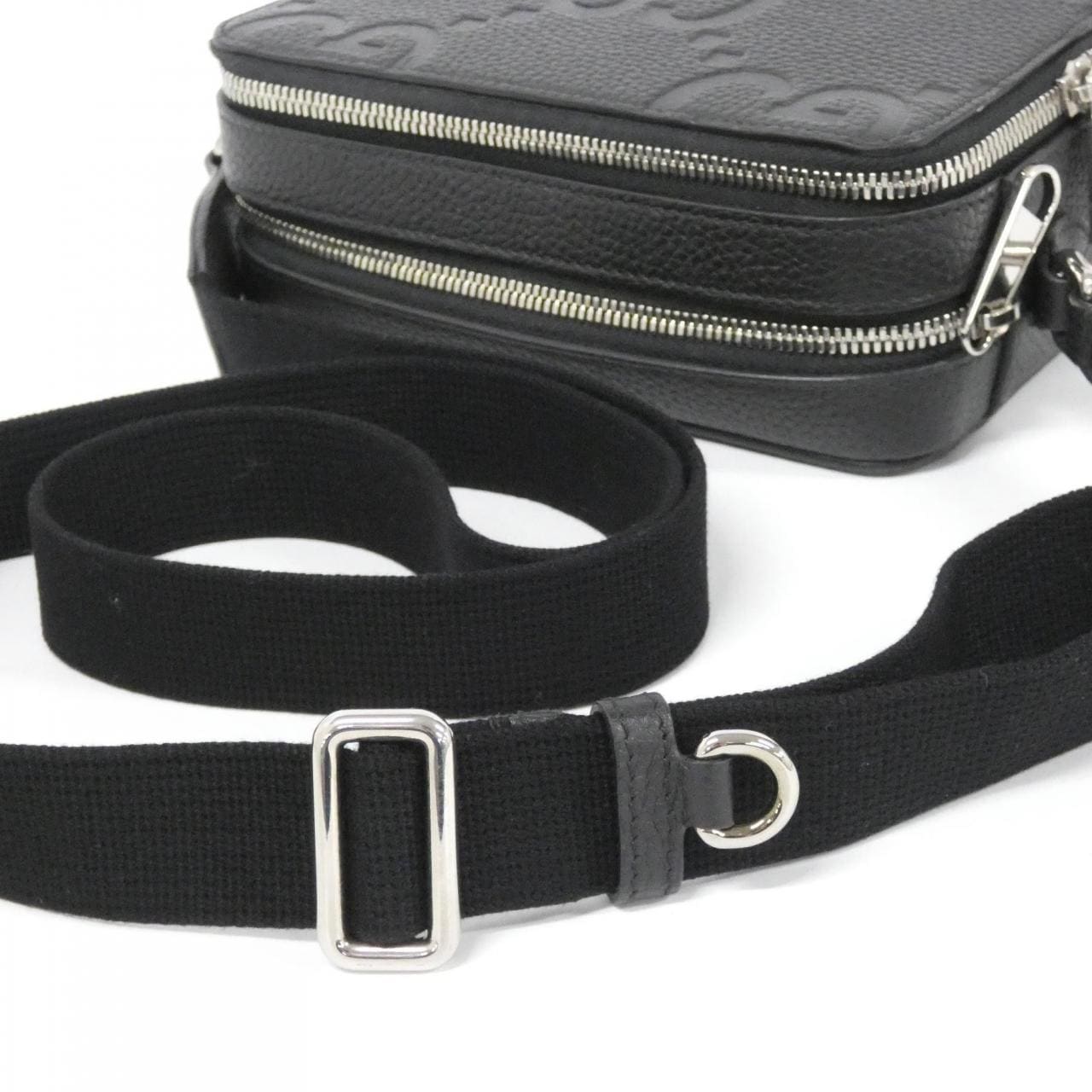 GUCCI 816958 AABY7 Shoulder Bag Leather 黑色 皮革 中古品A - 縮圖 8