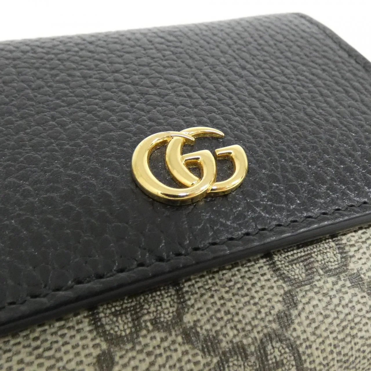 GUCCI 598587 17WAG Wallet Canvas 黑色 帆布 中古品A - 縮圖 3