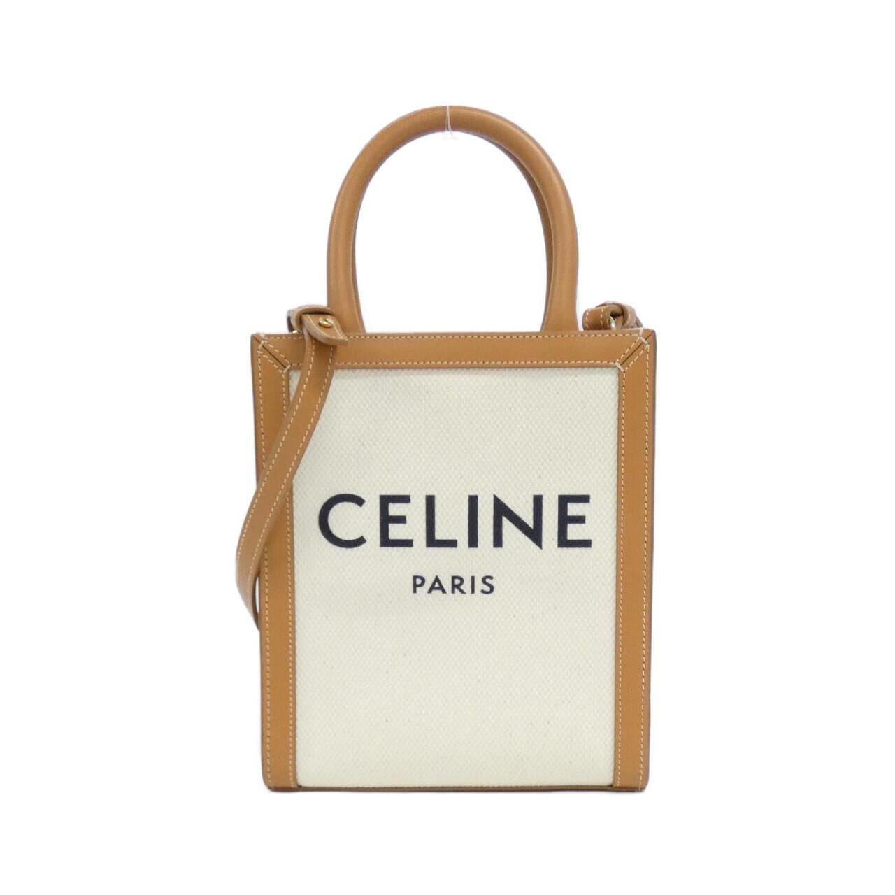 CELINE Cabas 193302BNZ Bag Canvas