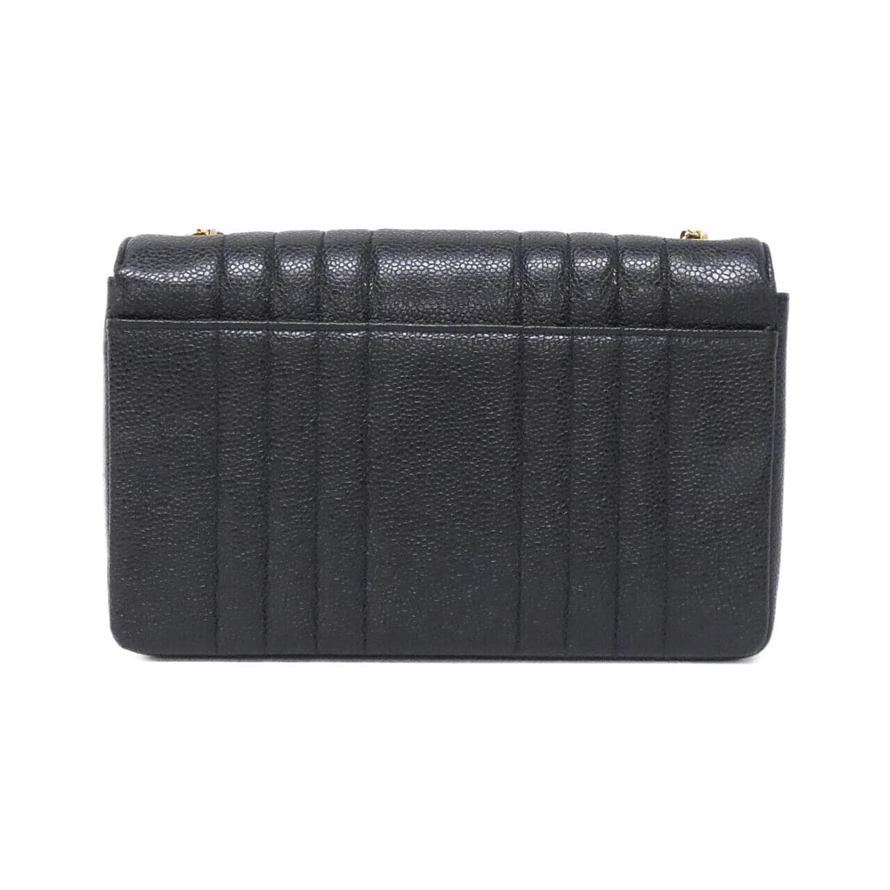 CHANEL Shoulder Bag Grained Calfskin 黑色 荔枝紋牛皮 中古品A - 縮圖 2