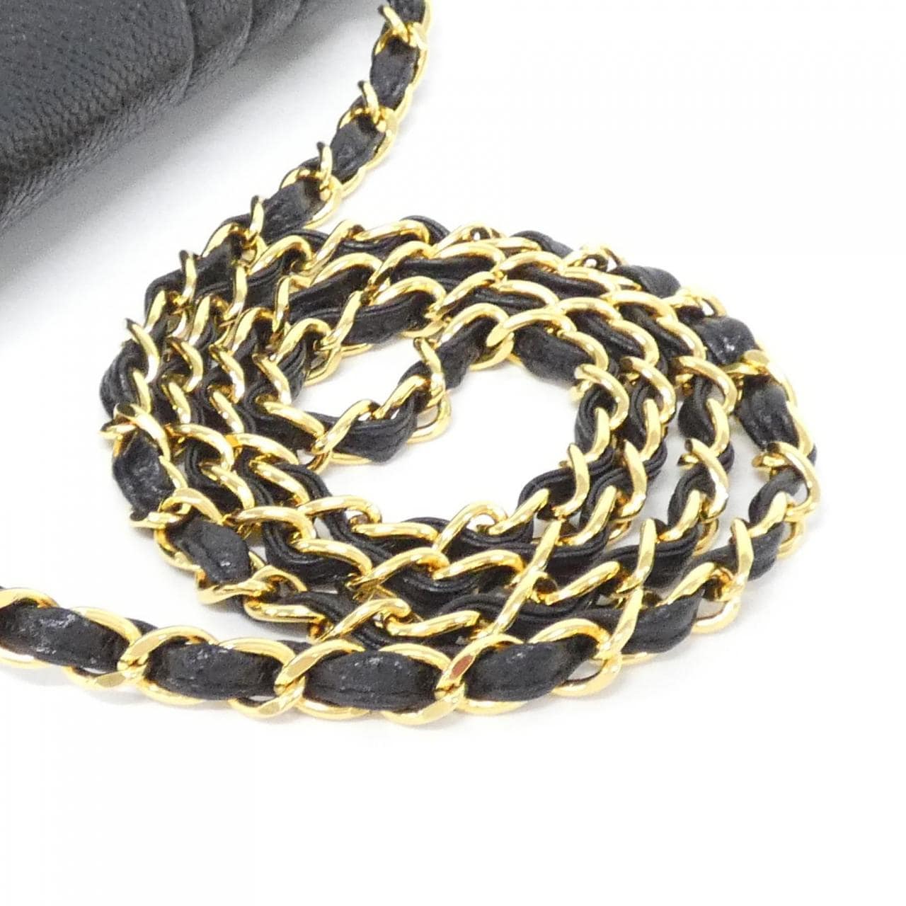 CHANEL Shoulder Bag Grained Calfskin 黑色 荔枝紋牛皮 中古品A - 縮圖 5