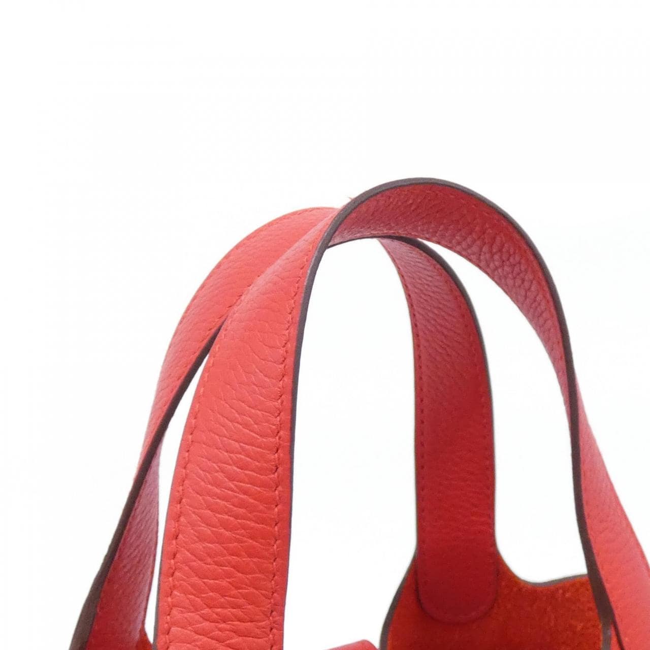 HERMES HERMÈS Picotin 056289CK Bag Clemence Rouge Clemence 皮 中古品A - 縮圖 3