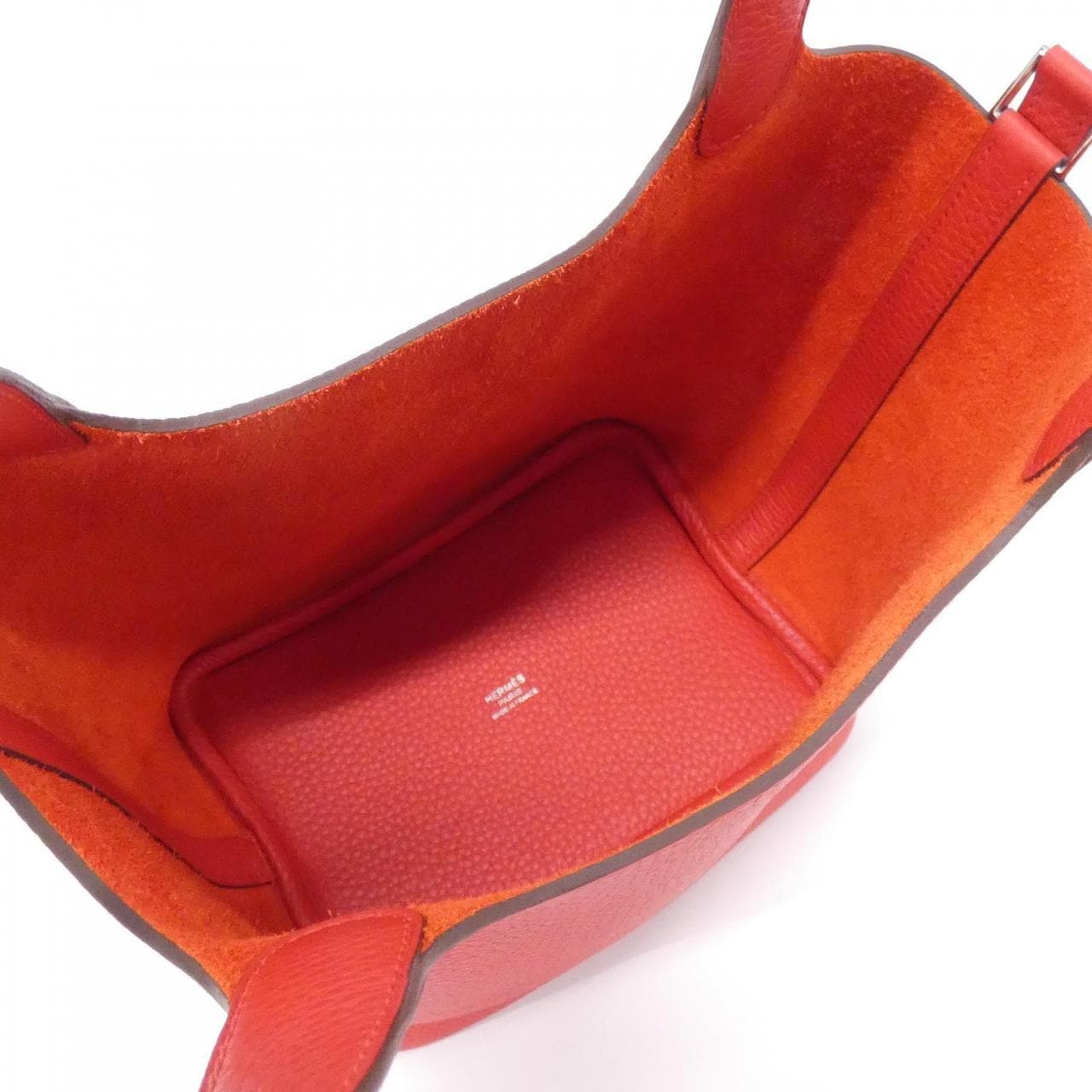 HERMES HERMÈS Picotin 056289CK Bag Clemence Rouge Clemence 皮 中古品A - 縮圖 5