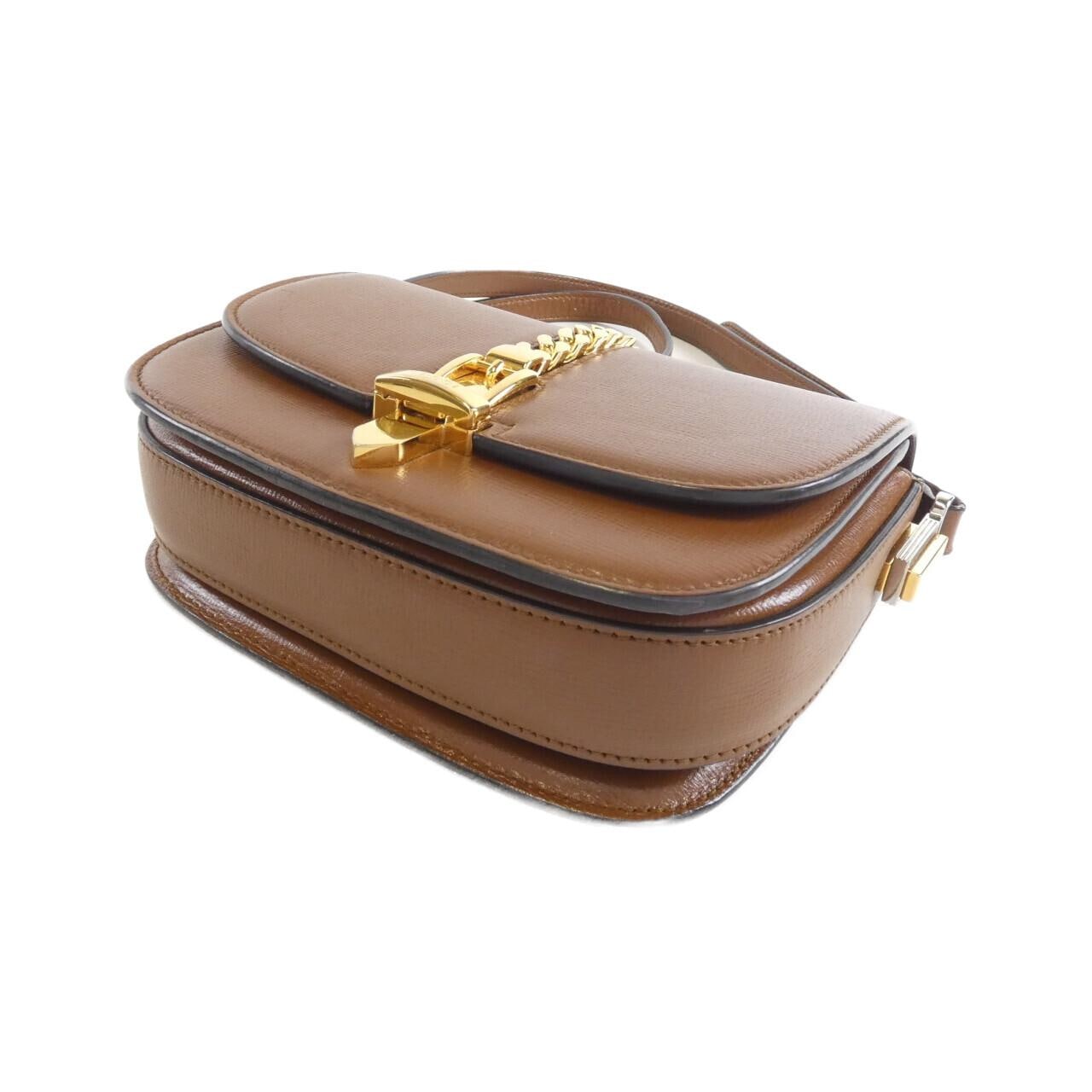 GUCCI 615965 1DB0X Shoulder Bag Leather Black Leather - Thumbnail 3