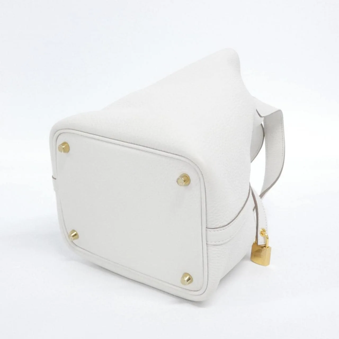 HERMES Picotin 056289CC Handbag Clemence 黑色 Clemence 皮 中古品A - 縮圖 2