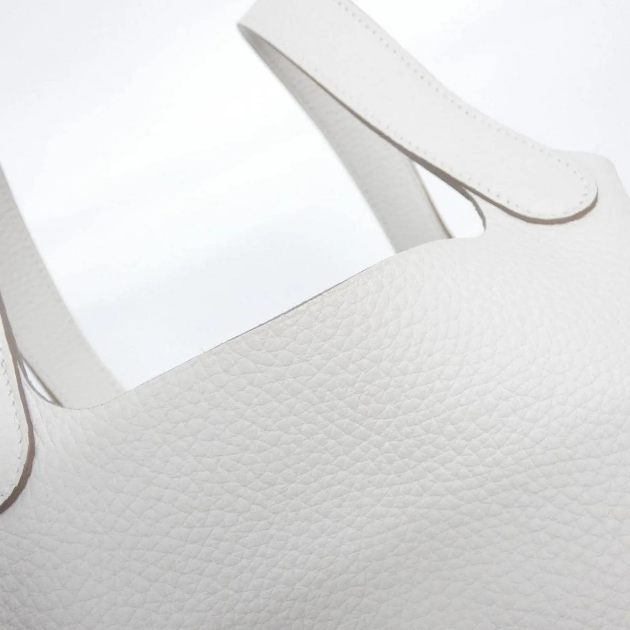 HERMES Picotin 056289CC Handbag Clemence 黑色 Clemence 皮 中古品A - 縮圖 4