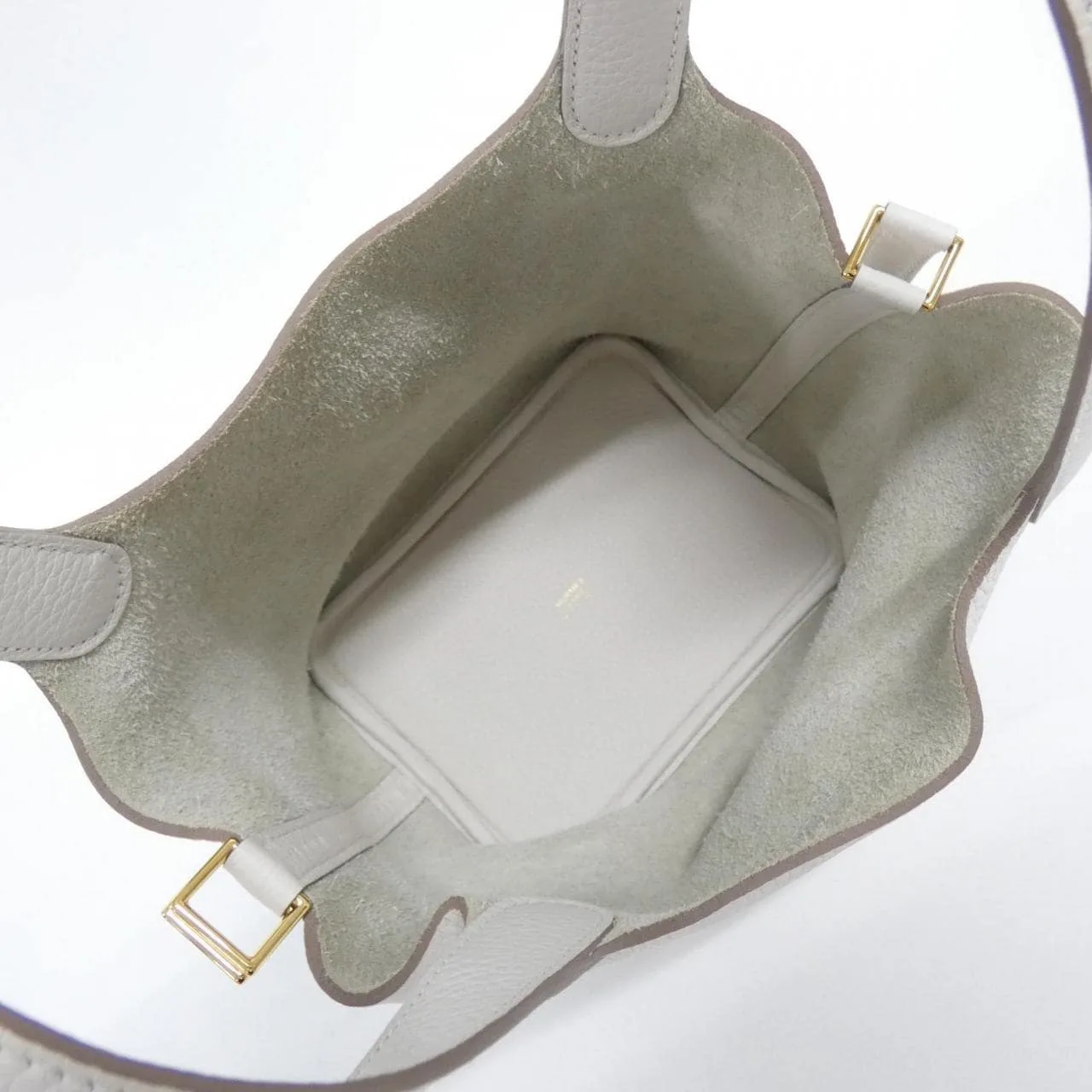 HERMES Picotin 056289CC Handbag Clemence 黑色 Clemence 皮 中古品A - 縮圖 7