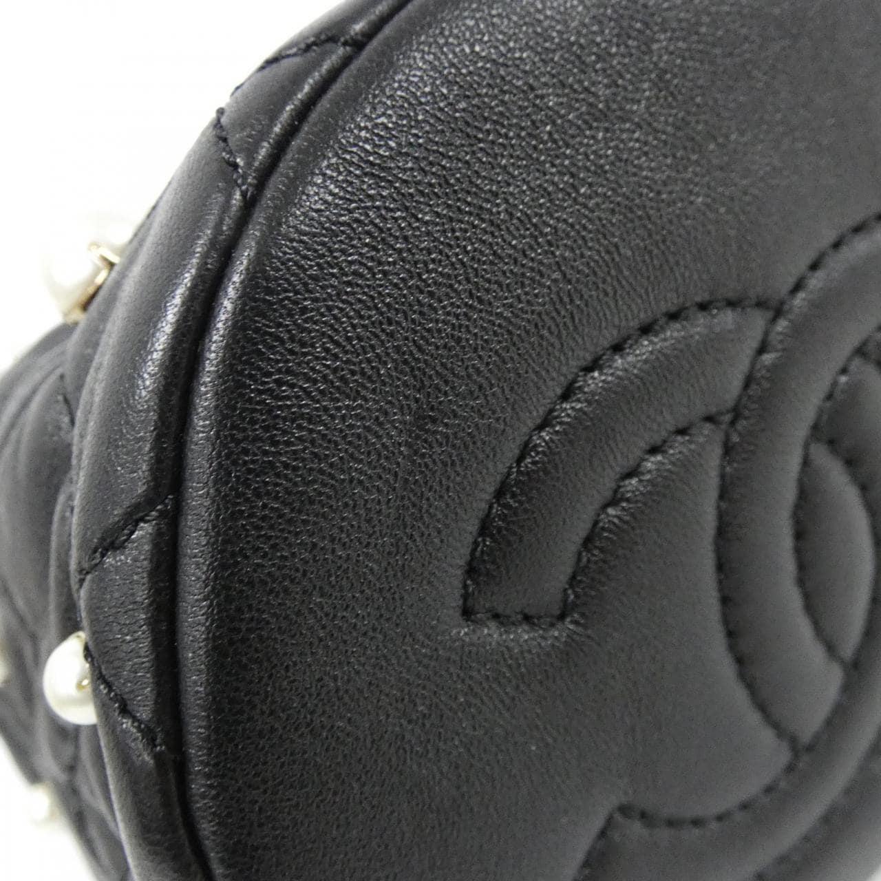 CHANEL AS2518 Shoulder Lambskin 黑色 羊皮 中古品A - 縮圖 3