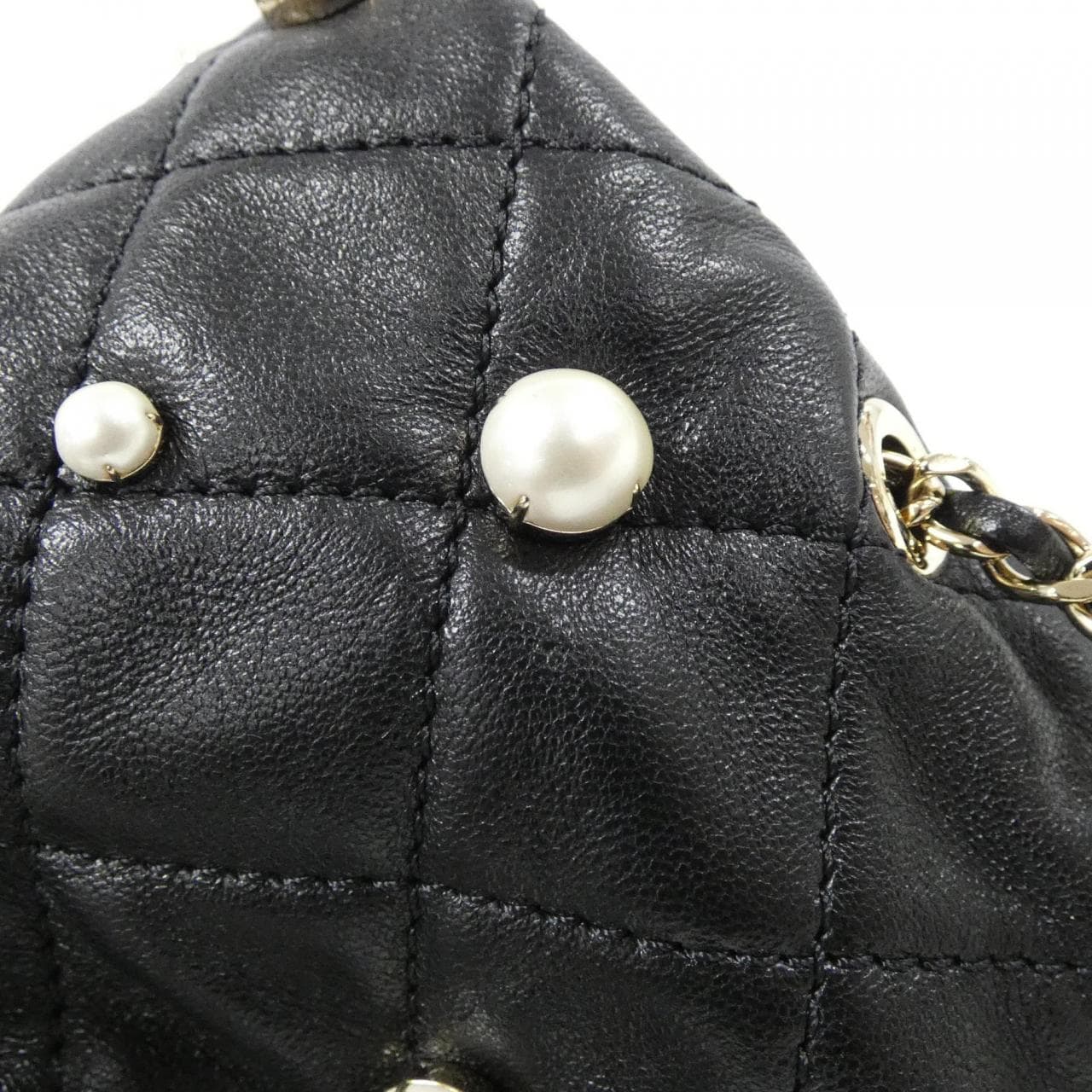 CHANEL AS2518 Shoulder Lambskin 黑色 羊皮 中古品A - 縮圖 4