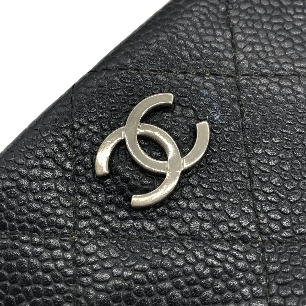 CHANEL 14182 Shoulder Caviar Leather Black Caviar Leather - Thumbnail 4