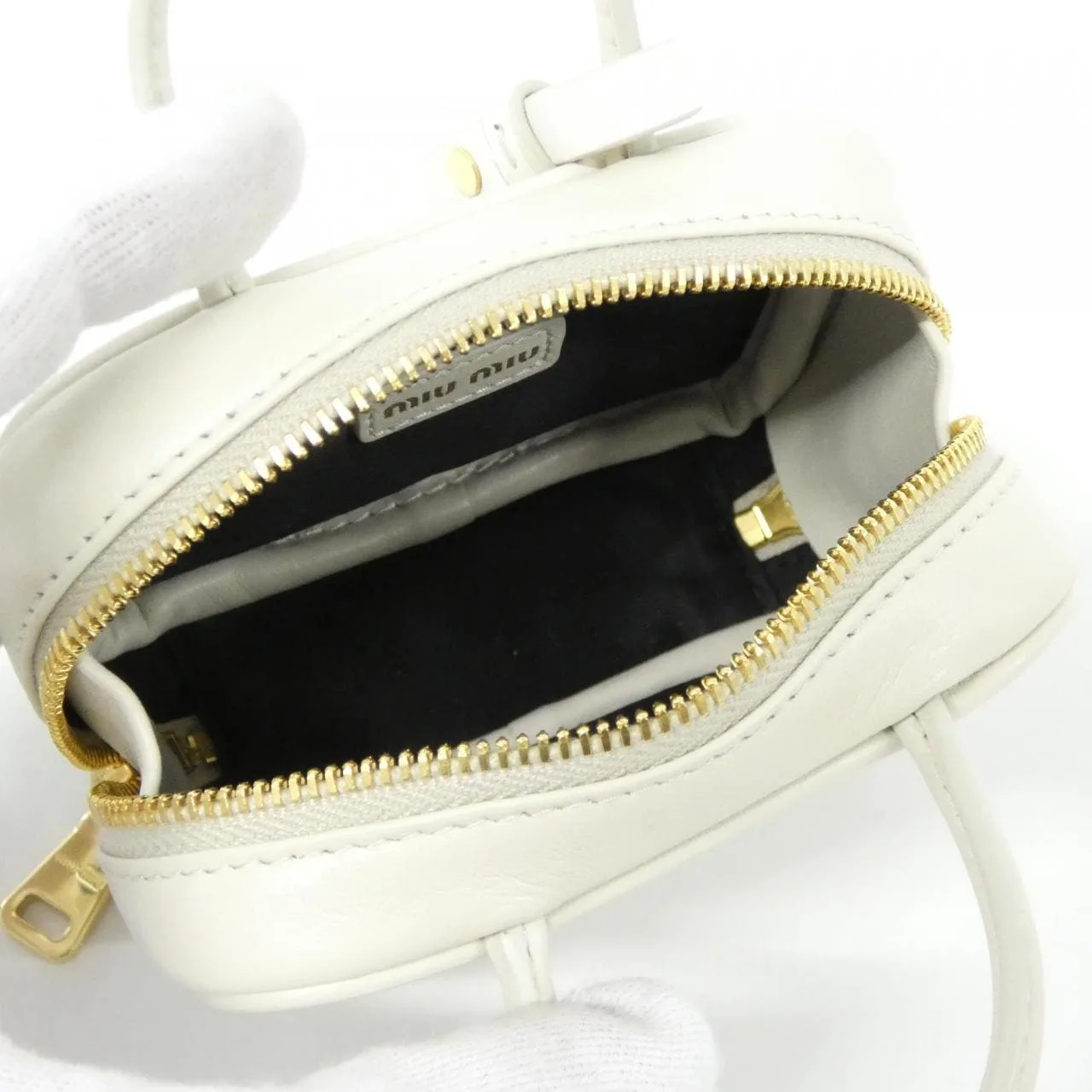 MIU MIU 5NR036 Key Case Black Rank A - Thumbnail 7