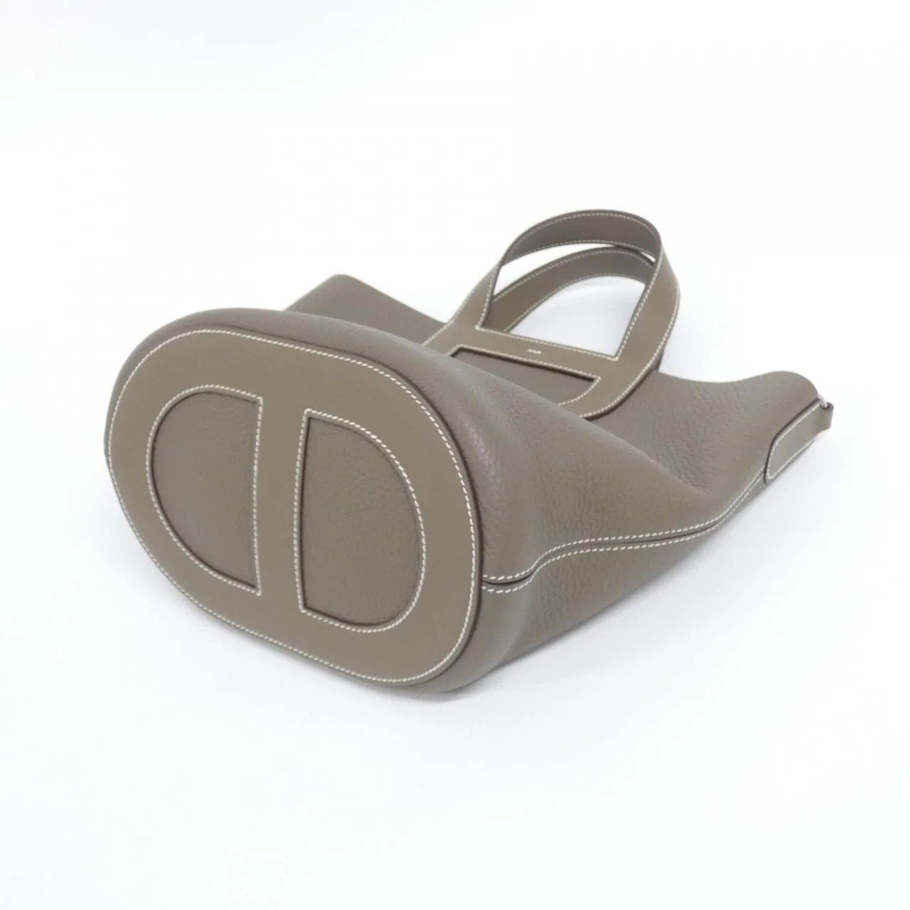 HERMES 084116CK Handbag Clemence Etoupe Clemence Leather - Thumbnail 2