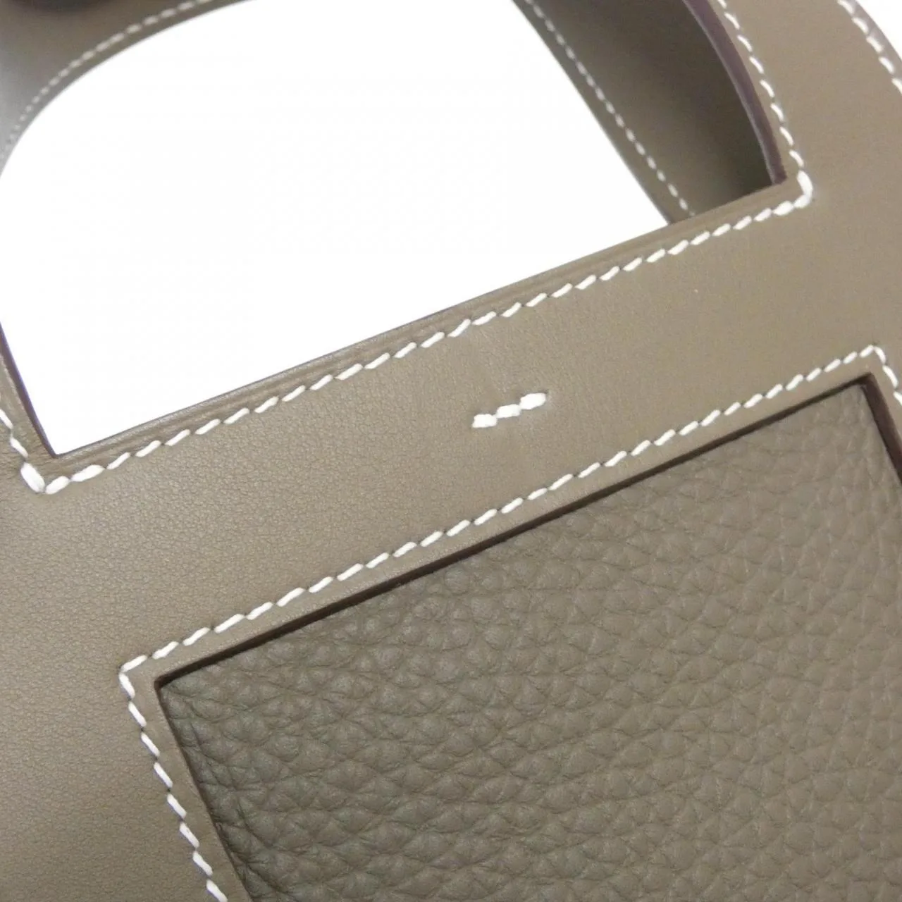 HERMES 084116CK Handbag Clemence Etoupe Clemence Leather - Thumbnail 3