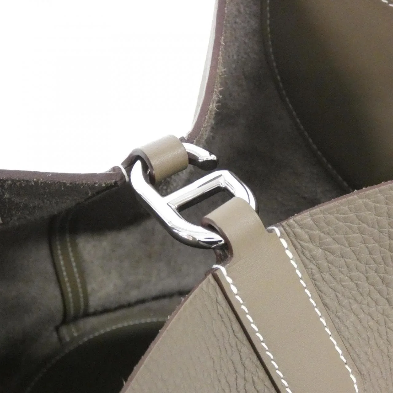 HERMES 084116CK Handbag Clemence Etoupe Clemence Leather - Thumbnail 4