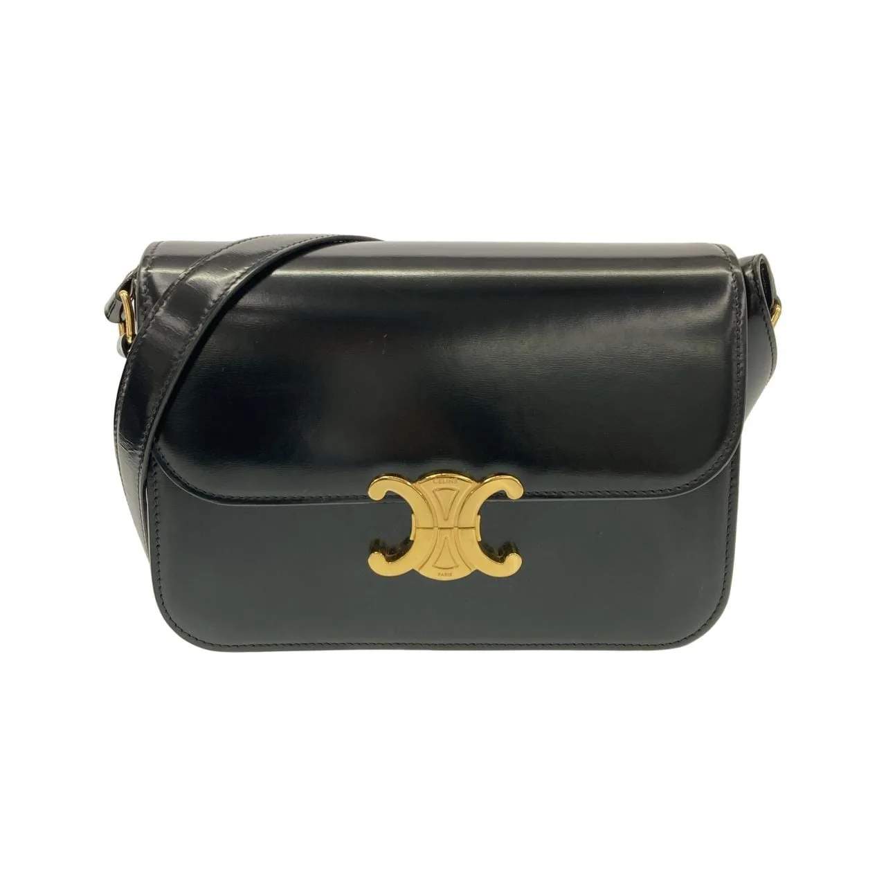 CELINE Triomphe 187363BF4 Shoulder Black