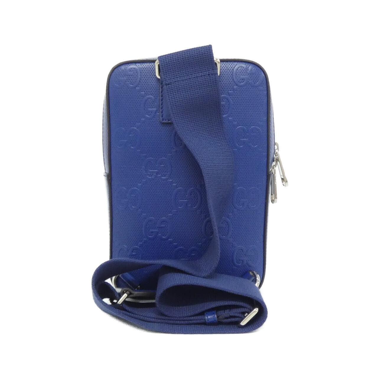 GUCCI 700431 1W3CN Shoulder Bag Leather 黑色 皮革 中古品A - 縮圖 2