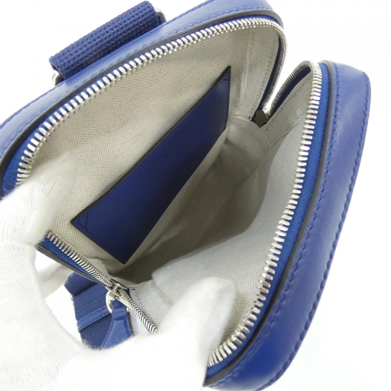 GUCCI 700431 1W3CN Shoulder Bag Leather 黑色 皮革 中古品A - 縮圖 8