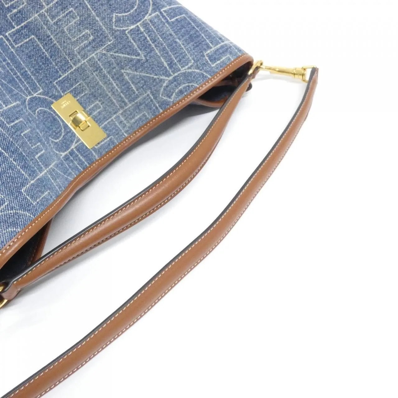 CELINE 195572ERE 手提包 牛仔布 黑色 牛仔布 中古品A - 縮圖 5