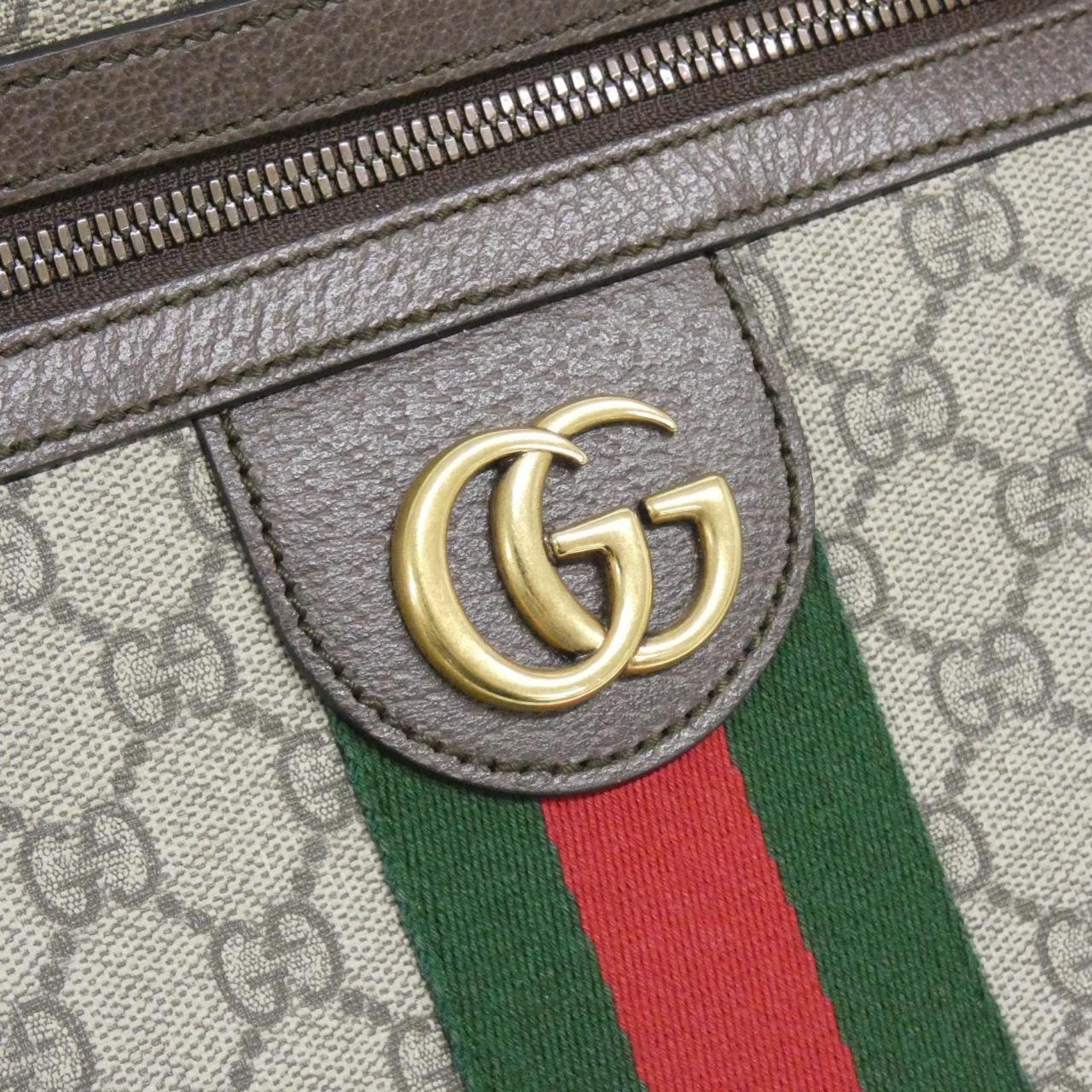 GUCCI Ophidia 547926 96IWT Shoulder Bag Canvas 黑色 帆布 中古品A - 縮圖 4
