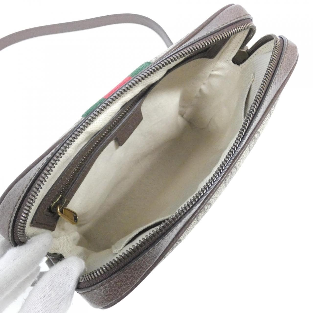 GUCCI Ophidia 547926 96IWT Shoulder Bag Canvas 黑色 帆布 中古品A - 縮圖 7