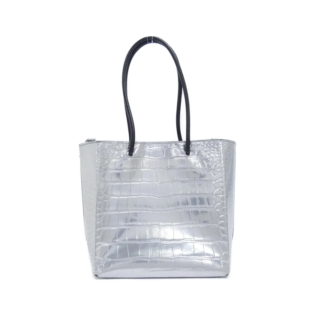 BALENCIAGA 597858 Tote Leather 銀色 皮革 中古品B - 縮圖 2