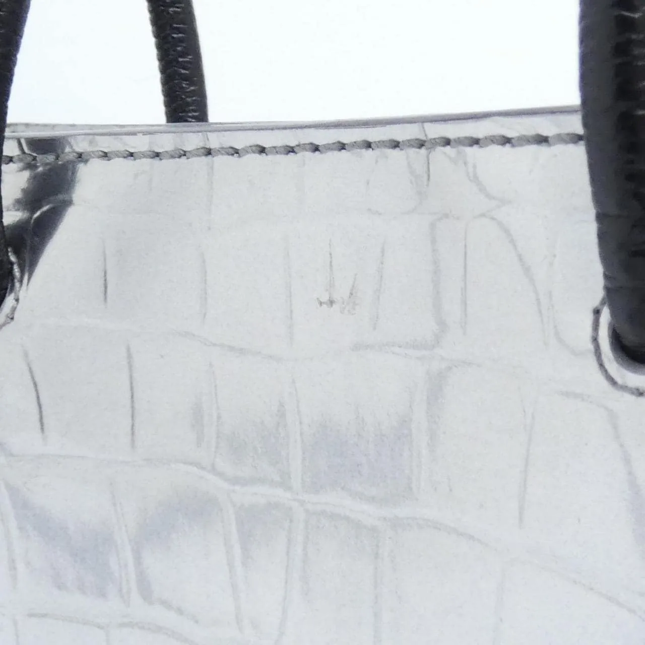 BALENCIAGA 597858 Tote Leather 銀色 皮革 中古品B - 縮圖 6