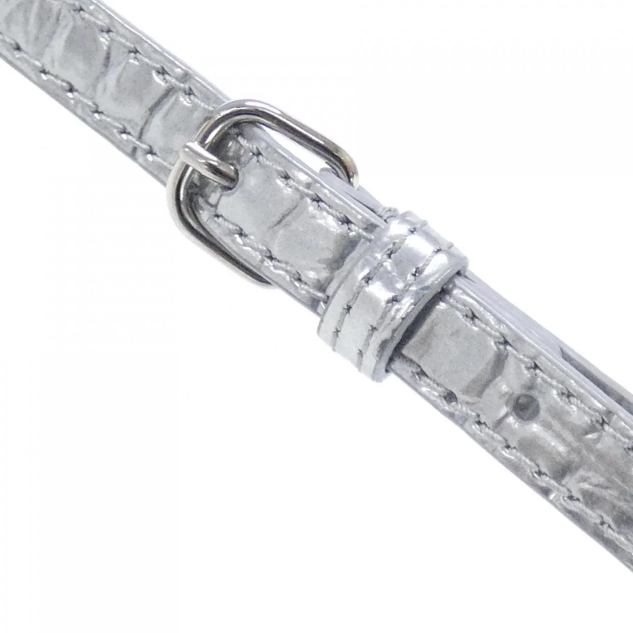 BALENCIAGA 597858 Tote Leather 銀色 皮革 中古品B - 縮圖 8