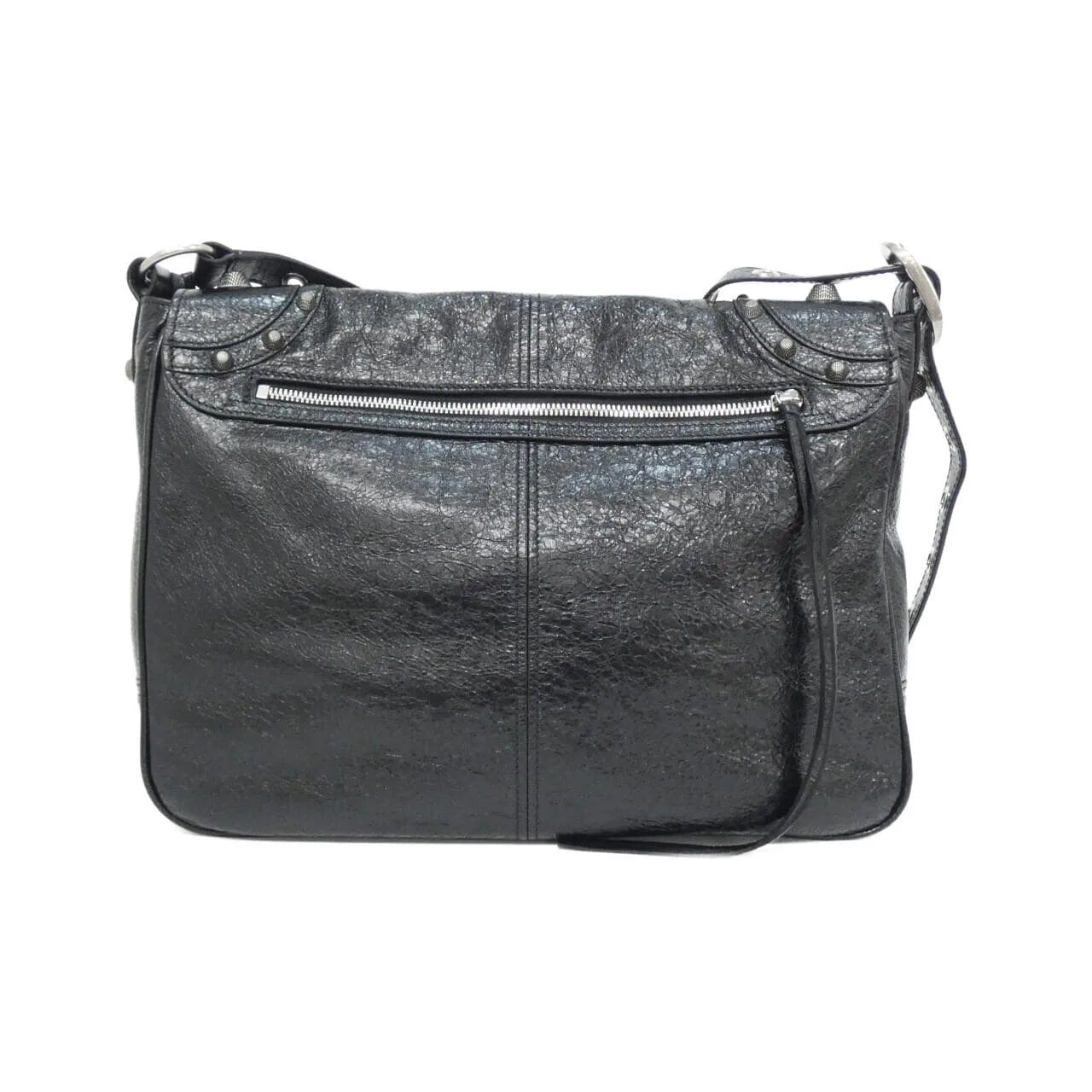 BALENCIAGA Le Cagole 719093 210KR Shoulder Lambskin Black Lambskin Rank A - Thumbnail 2