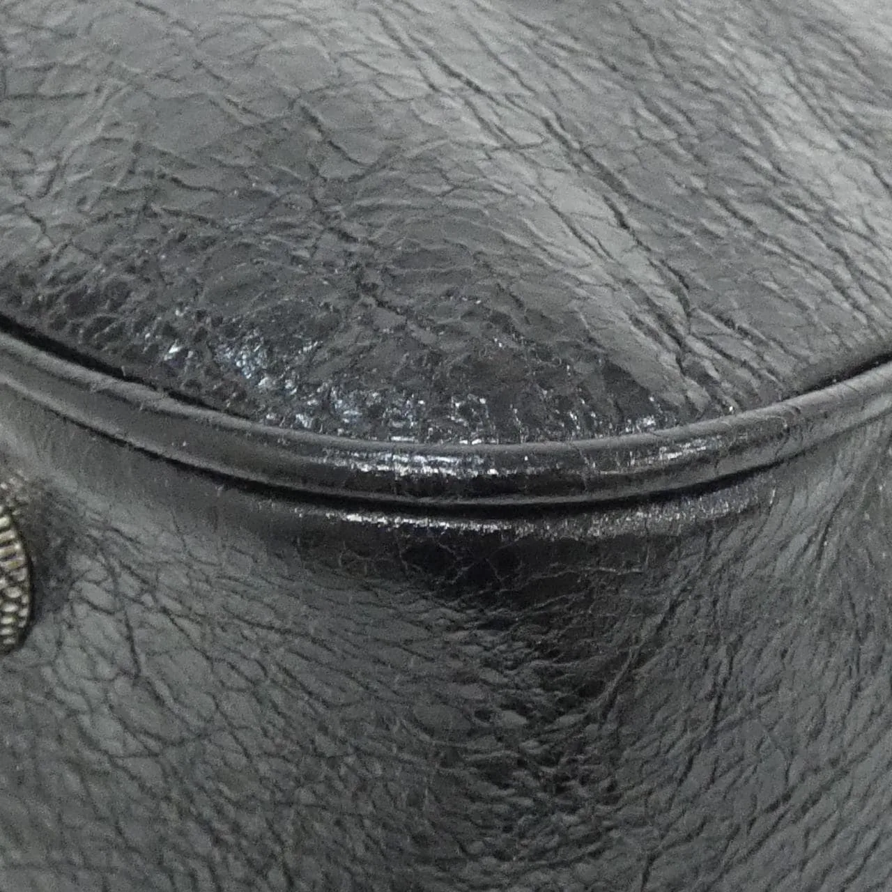 BALENCIAGA Le Cagole 719093 210KR Shoulder Lambskin Black Lambskin Rank A - Thumbnail 3