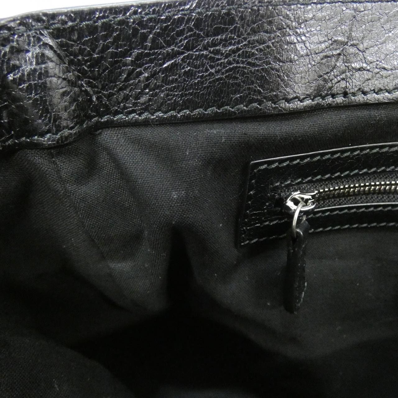 BALENCIAGA Le Cagole 719093 210KR Shoulder Bag Lambskin Black Lambskin - Thumbnail 8