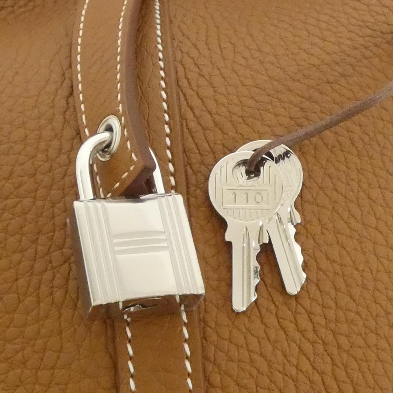 HERMES 056289CK Handbag Clemence Gold Clemence Leather - Thumbnail 3