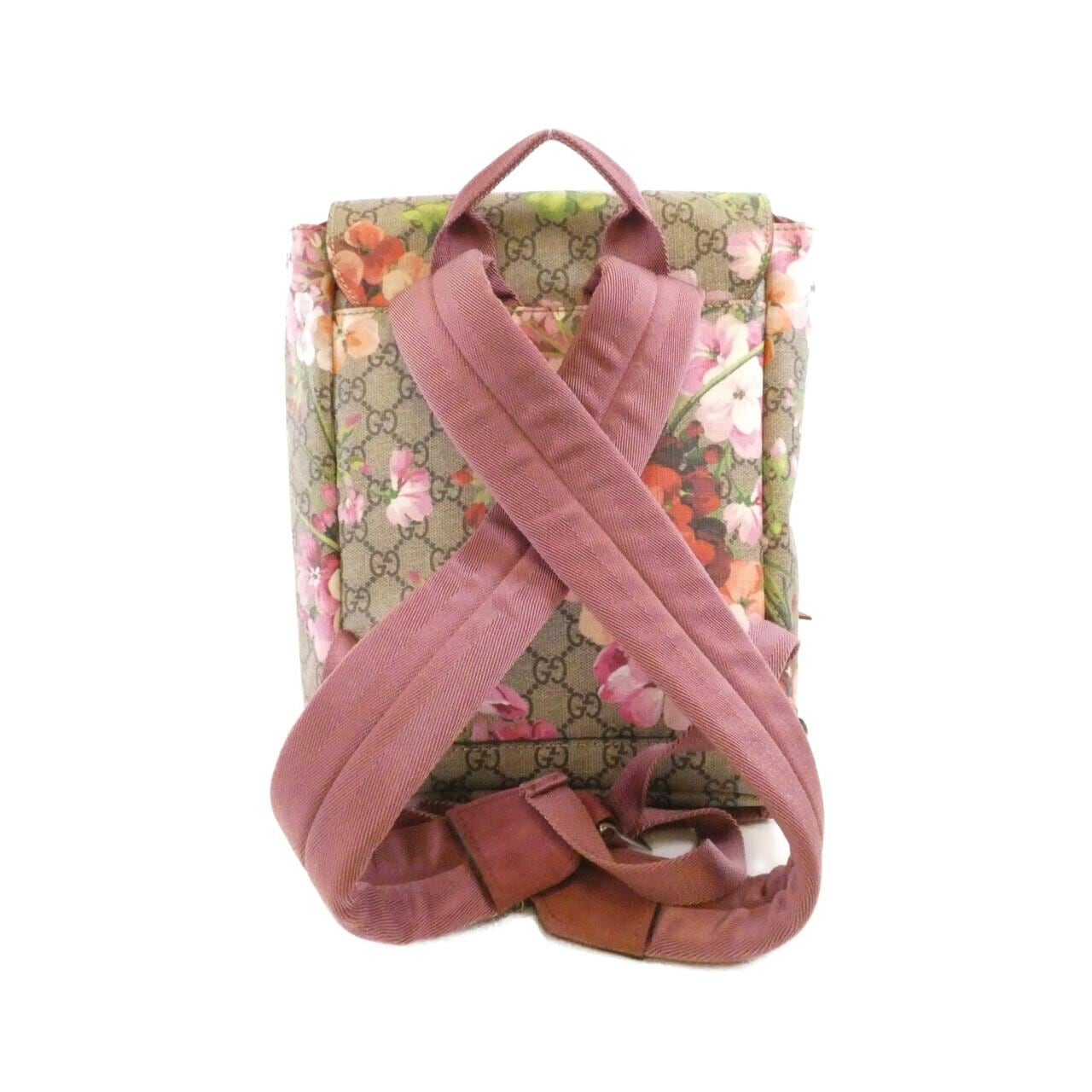 GUCCI 410544 KU2BN Backpack Canvas 黑色 帆布 中古品B - 縮圖 2