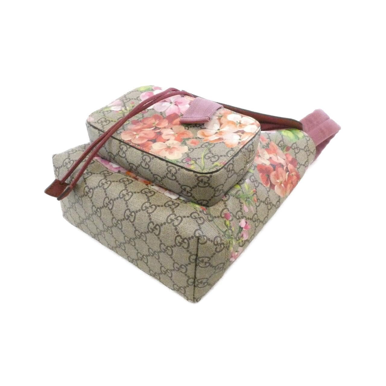 GUCCI 410544 KU2BN Backpack Canvas 黑色 帆布 中古品B - 縮圖 3