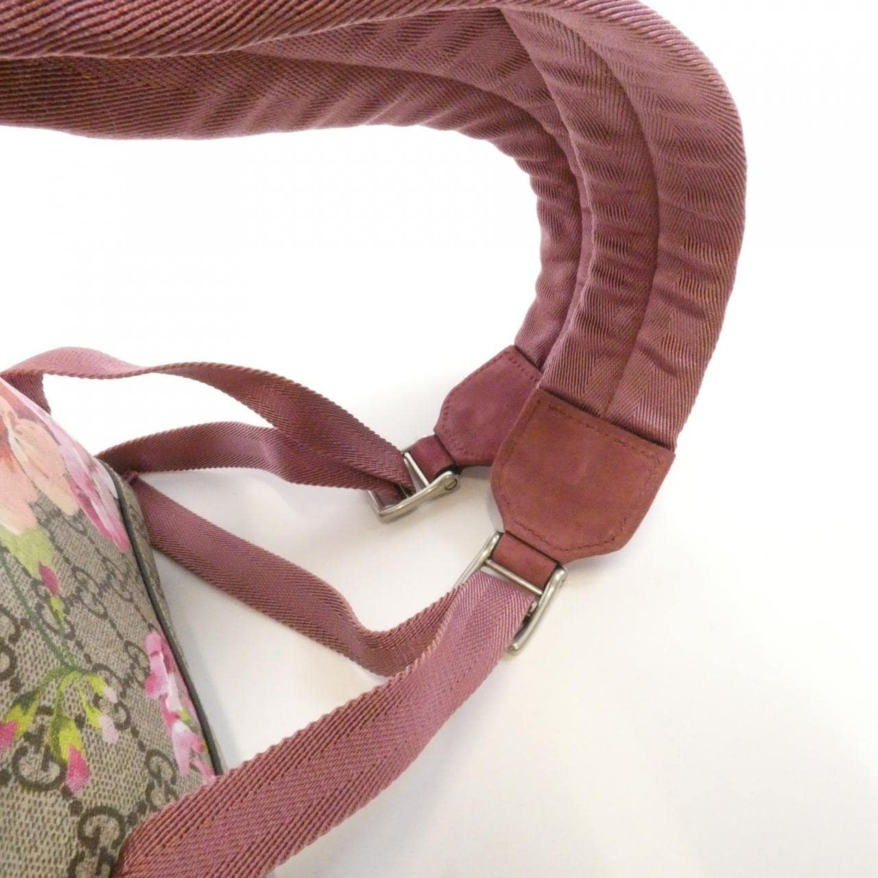 GUCCI 410544 KU2BN Backpack Canvas 黑色 帆布 中古品B - 縮圖 5