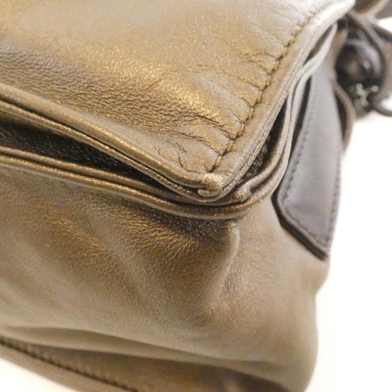 LOEWE Flamenco 380 85 E16 Shoulder 黑色 中古品A - 縮圖 3