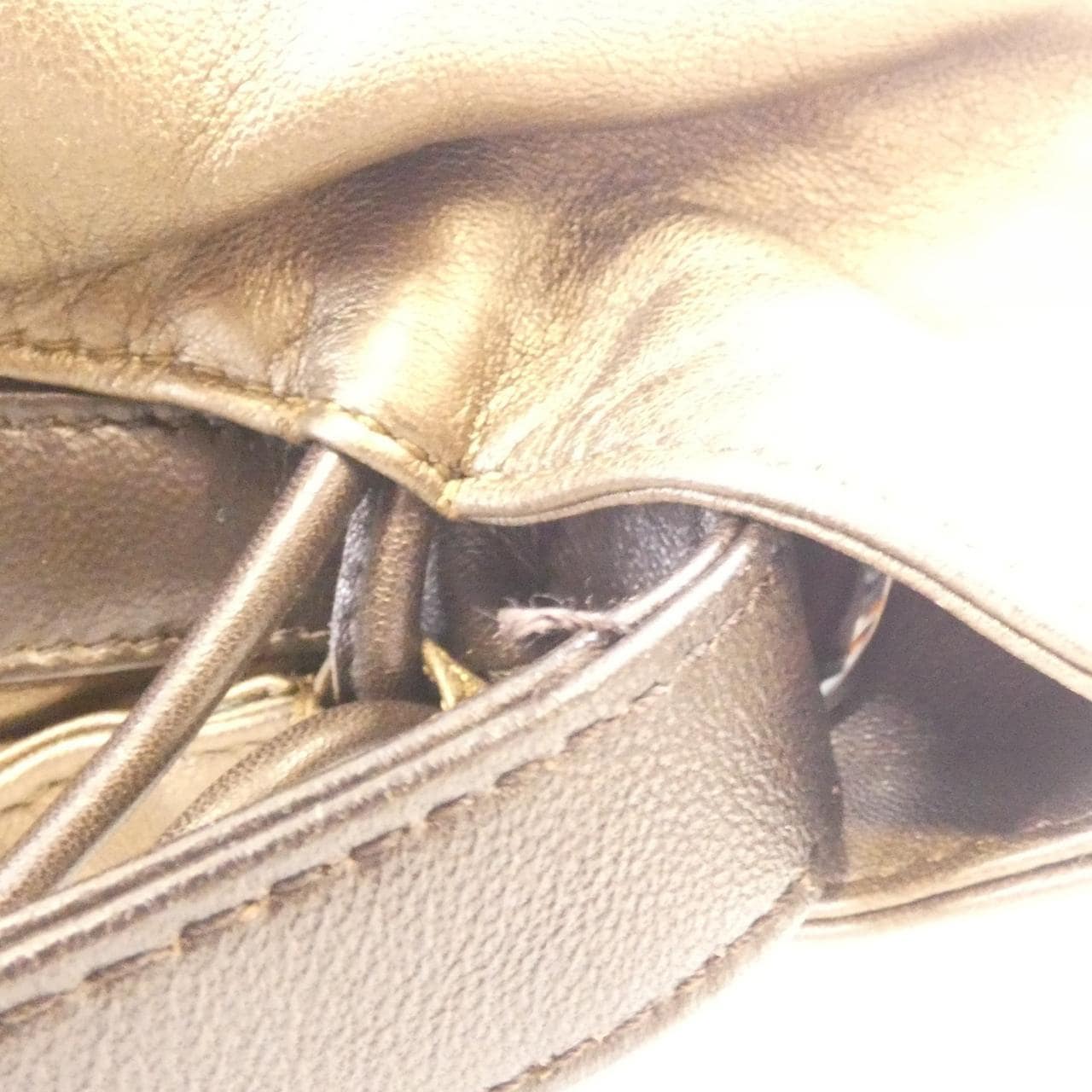 LOEWE Flamenco 380 85 E16 Shoulder 黑色 中古品A - 縮圖 4