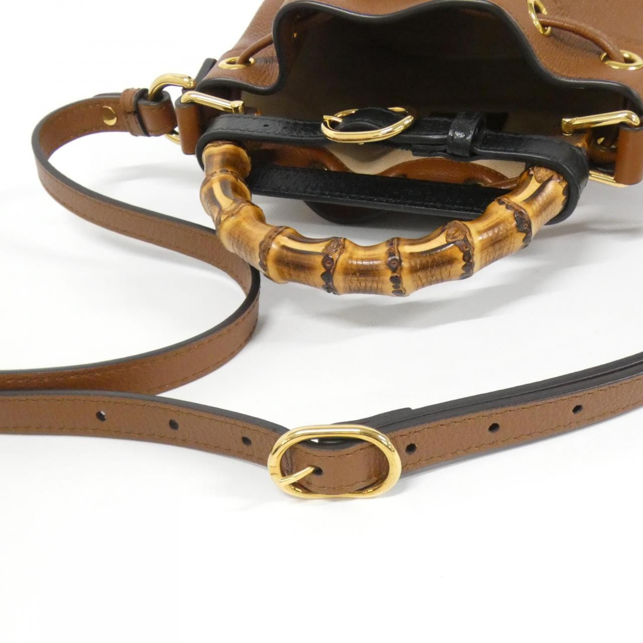 GUCCI 724667 UAAAY Bag Leather 黑色 皮革 中古品A - 縮圖 9