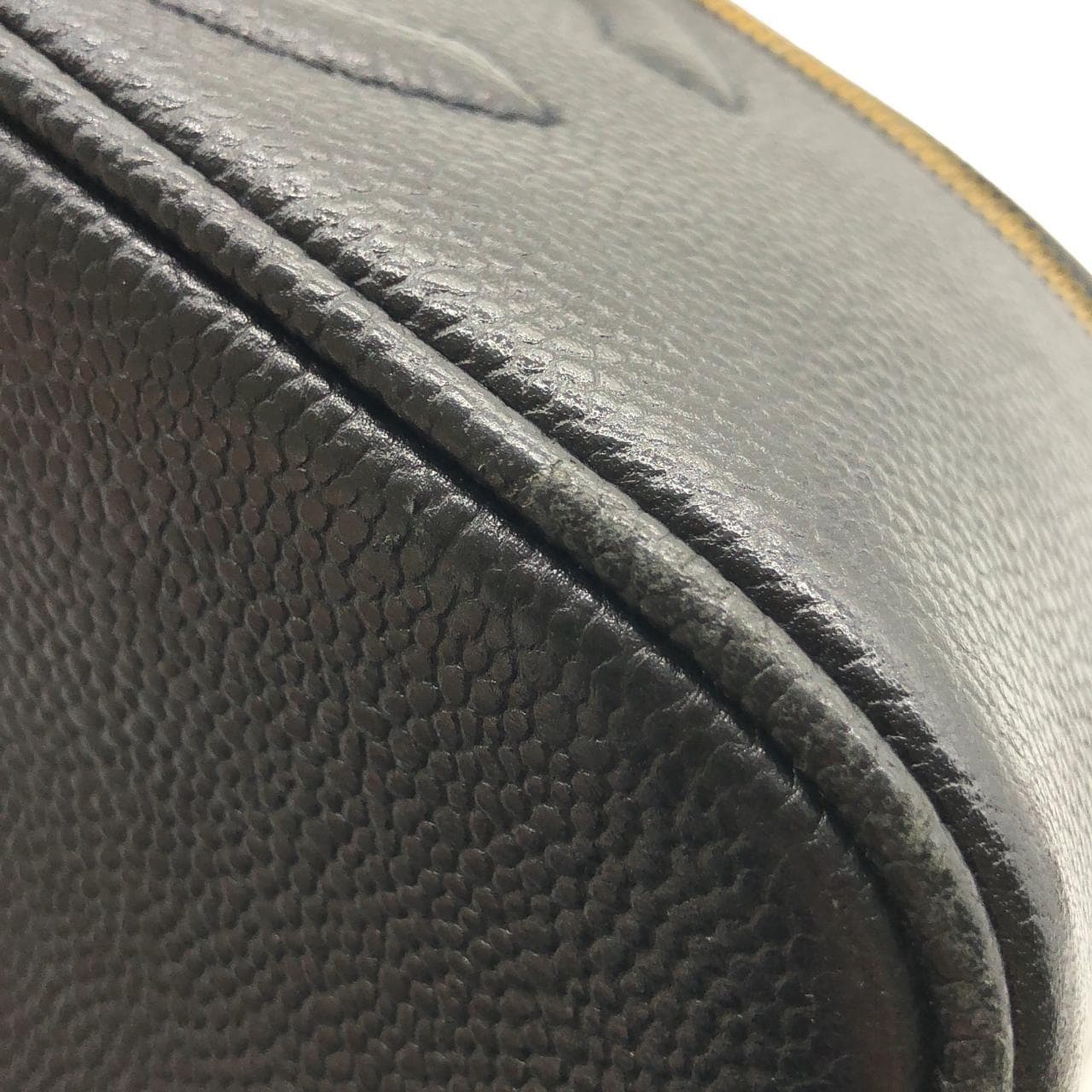 CHANEL 08090 Bag Grained Calfskin 黑色 荔枝紋牛皮 中古品A - 縮圖 3