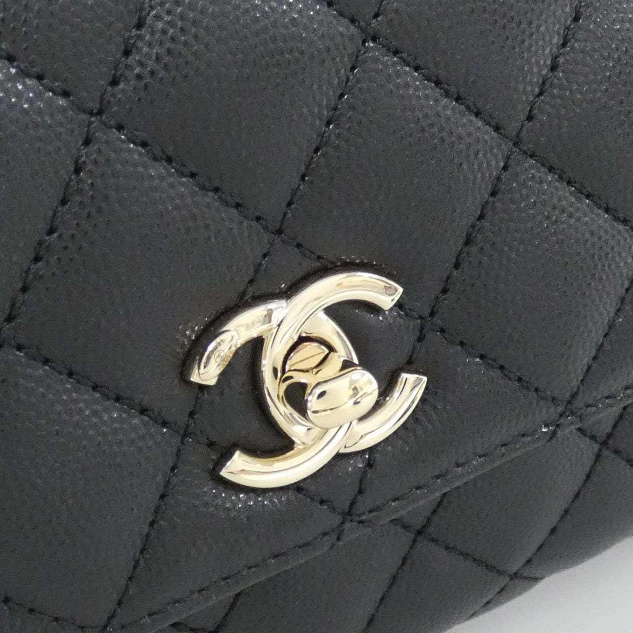 CHANEL Matelasse 92990 Bag Grained Calfskin Black Grained Calfskin - Thumbnail 4