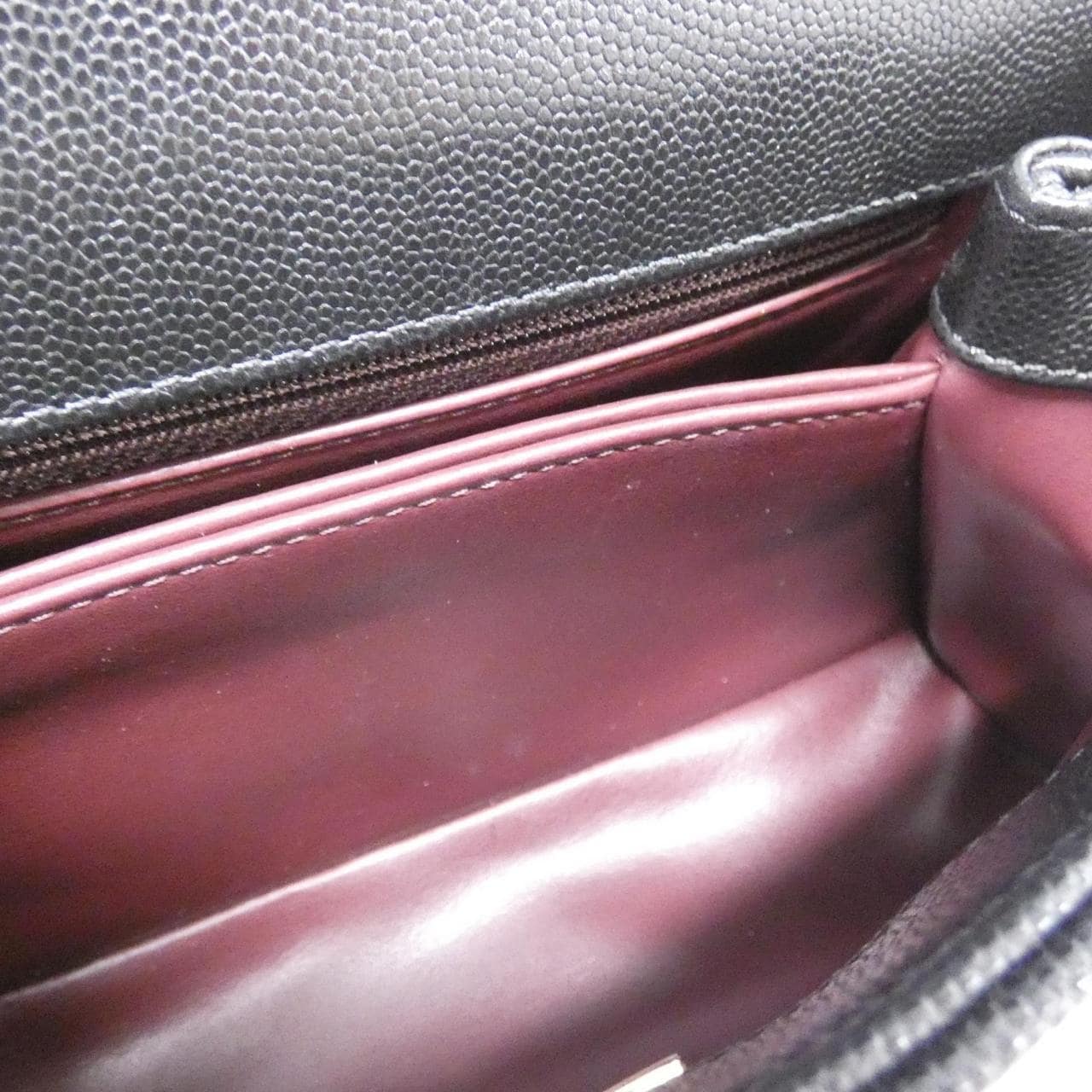 CHANEL Matelasse 92990 Bag Grained Calfskin Black Grained Calfskin - Thumbnail 7