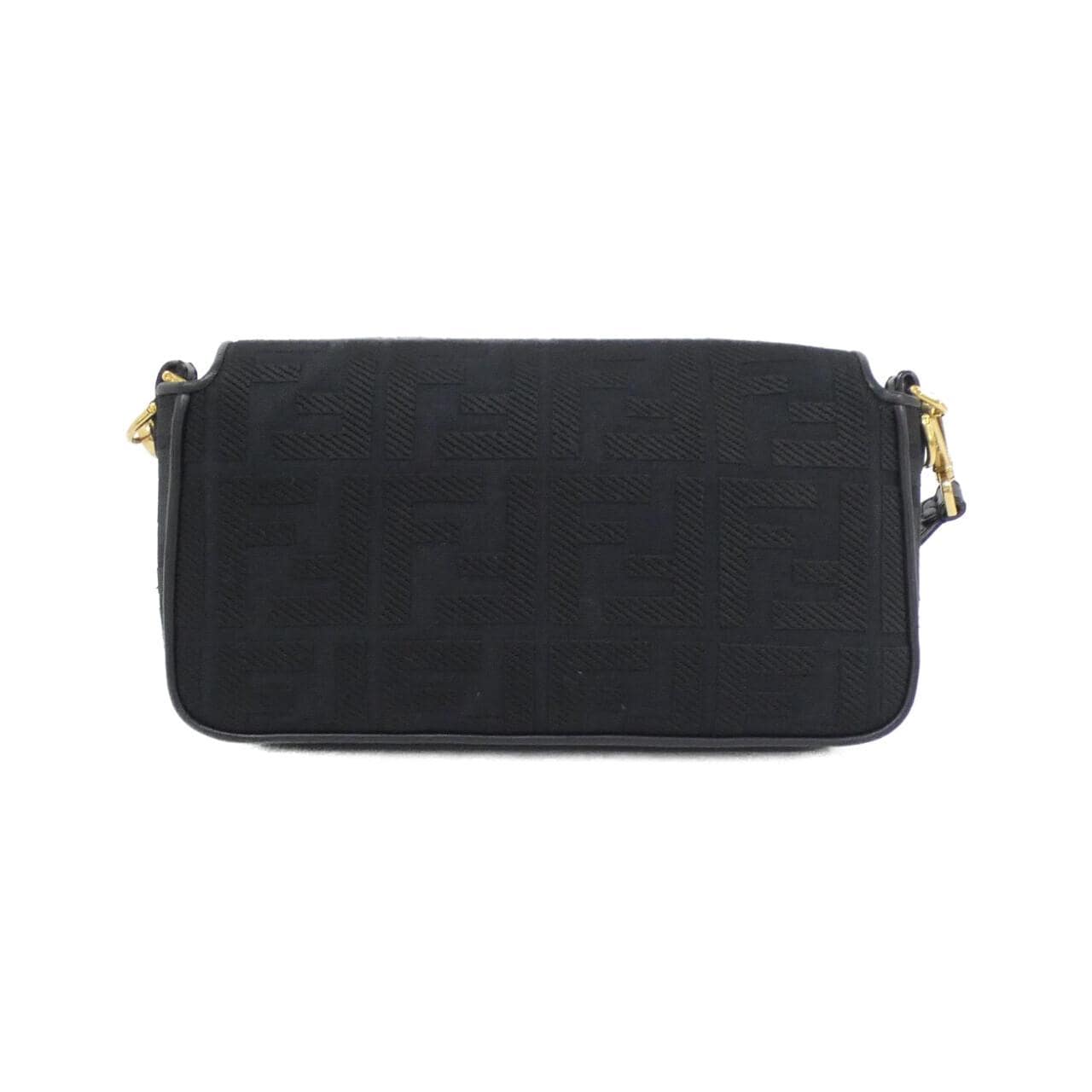 FENDI Baguette 8BR600 AMCD Shoulder Bag Canvas 黑色 帆布 中古品A - 縮圖 2