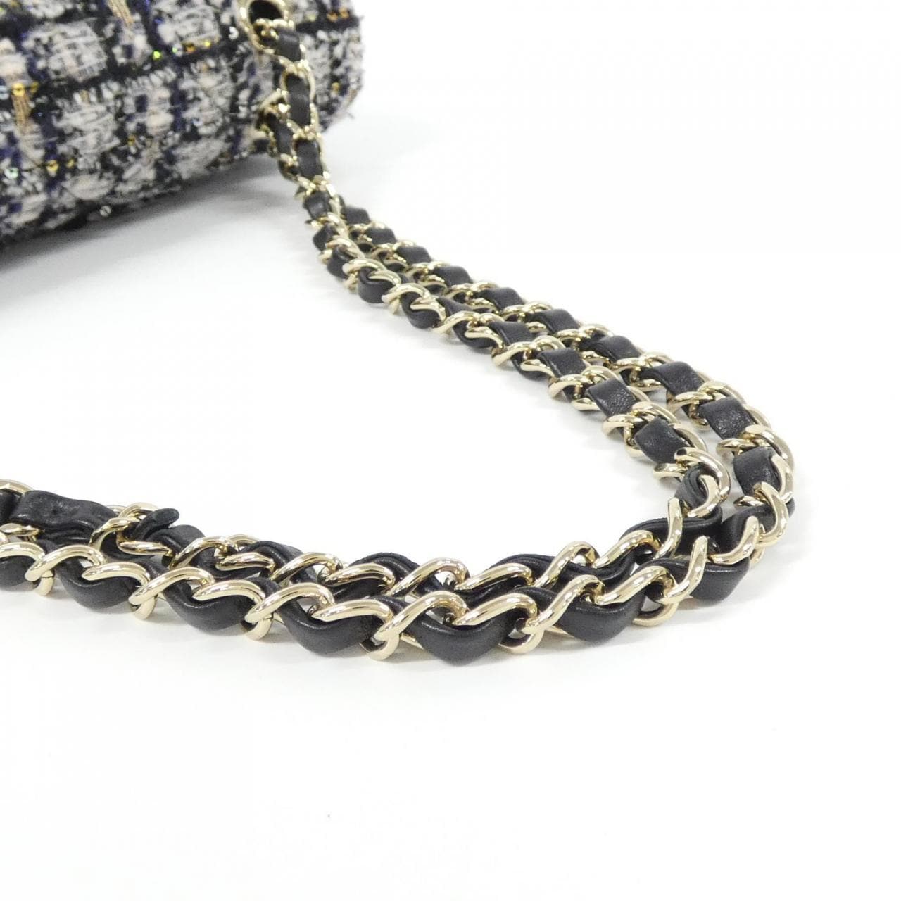 CHANEL Matelasse 1112 Shoulder Tweed Black Tweed - Thumbnail 5