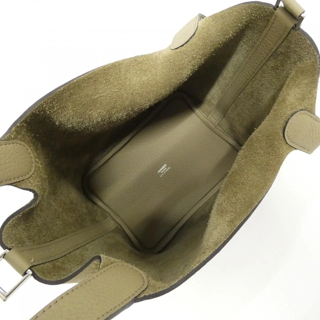 HERMES Picotin 056289CK Handbag Clemence Beige Clemence Leather Rank A - Thumbnail 5