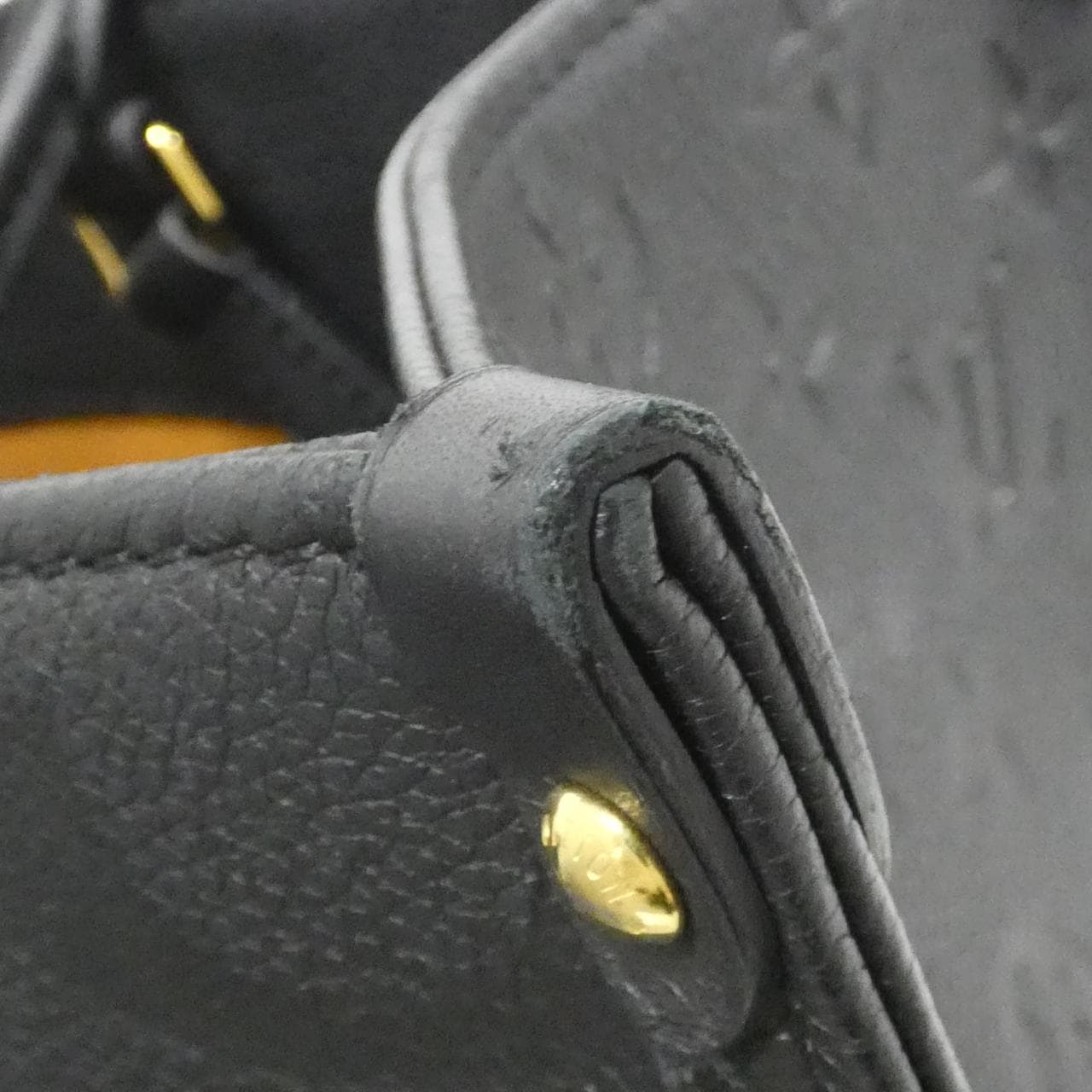 LOUIS VUITTON OnTheGo M45595 Bag Monogram 黑色 Monogram 中古品A - 縮圖 4