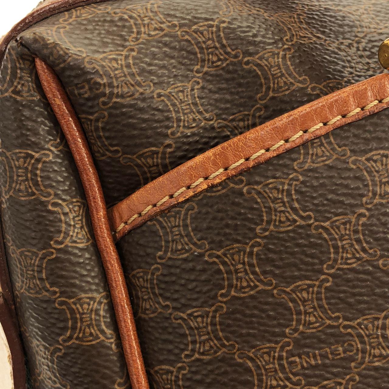 CELINE Boston Canvas Brown Canvas - Thumbnail 4