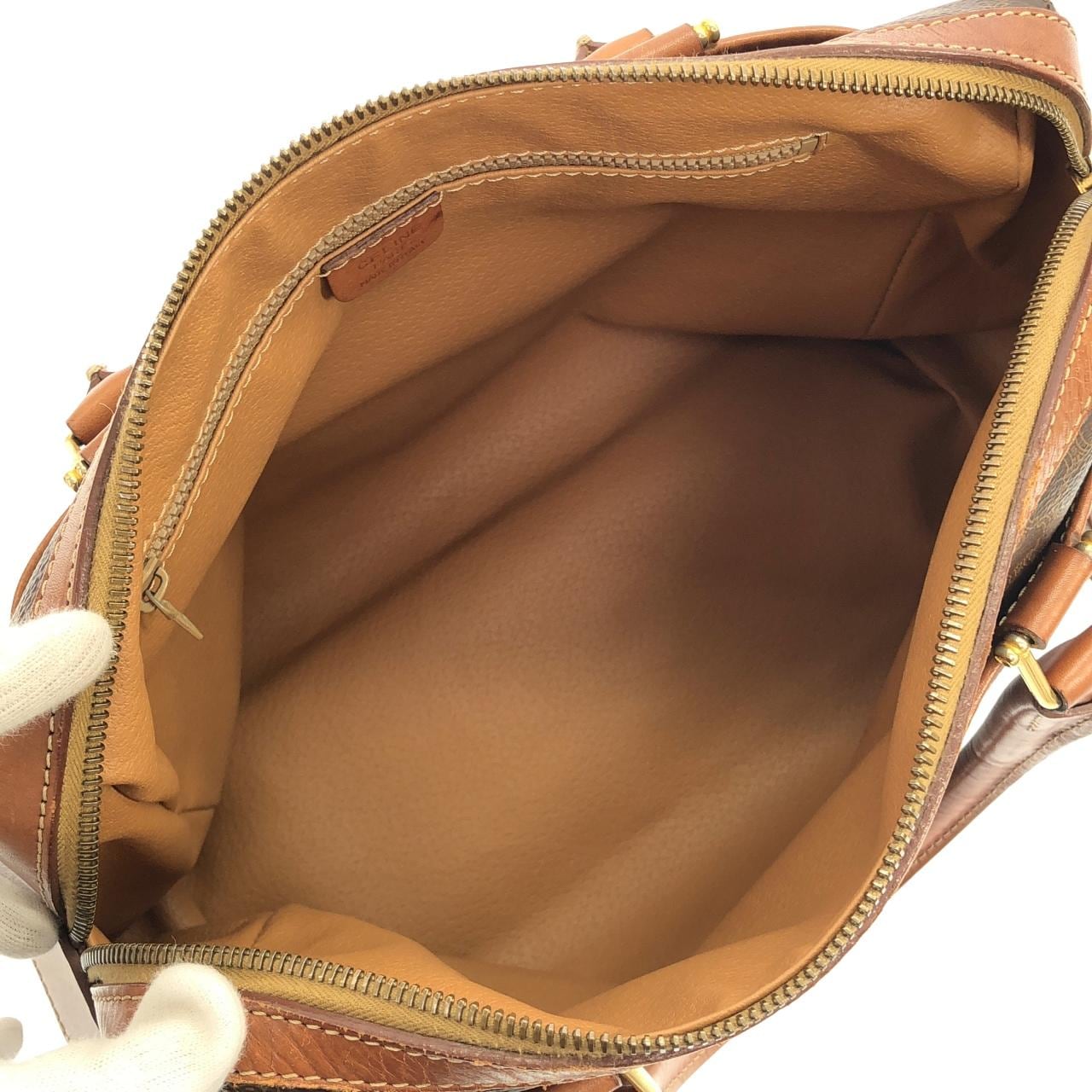 CELINE Boston Canvas Brown Canvas - Thumbnail 8